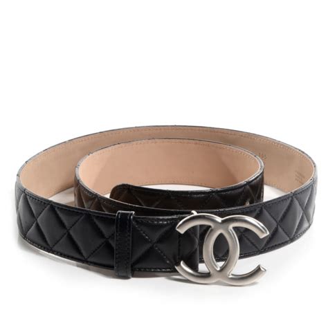 chanel black belt for women